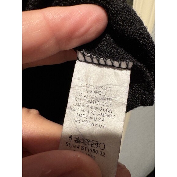 Hemish USA Tunic Sweatshirt Womens Large Black Tunic Leopard Print Camo Pullover - Picture 4 of 6